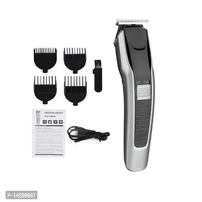 AT538 Electric Hair and beard trimmer for men Shaver Rechargeable Hair Machine adjustable for men Beard Hair Trimmer, Bal Katne Wala Machine, beard trimmer for men with 4 combs, Lubricant Oil, Cleanin-thumb4