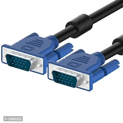 VGA CABLE MALE TO MALE 1.0 Meter (Pack of 1)