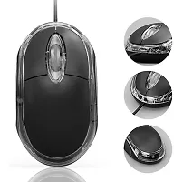 NEW TBY-Wired Optical Mouse Pack of 1 (Black)-thumb2
