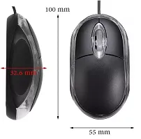 NEW TBY-Wired Optical Mouse Pack of 1 (Black)-thumb1
