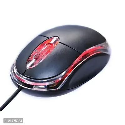 NEW TBY-Wired Optical Mouse Pack of 1 (Black)-thumb0