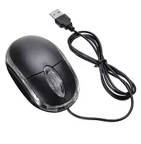 Wired Optical Mouse 1000 DPI for Laptop,Computer,PC etc.- (Black with Red Light) Wired Optical Gaming Mouse (USB 2.0, Black)-thumb2