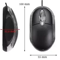 Wired Optical Mouse 1000 DPI for Laptop,Computer,PC etc.- (Black with Red Light) Wired Optical Gaming Mouse (USB 2.0, Black)-thumb3