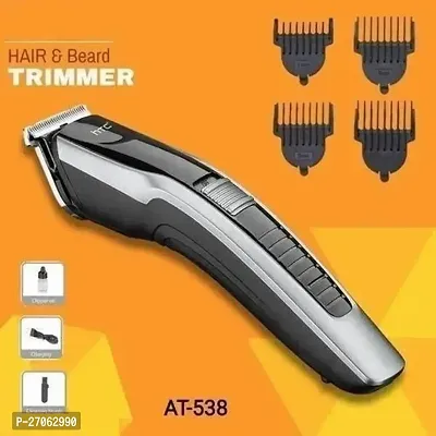 AT538 Cordless Beard Trimmer for Men and Bal Katne Wala Machine Beard Trimmer and Body Hair Removal Dadi Banane Ki Machine Trimmer for men Pack of 1 (Black)-thumb0