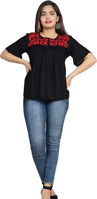 Stylish Rayon Regular Sleeves Top for Women-thumb2