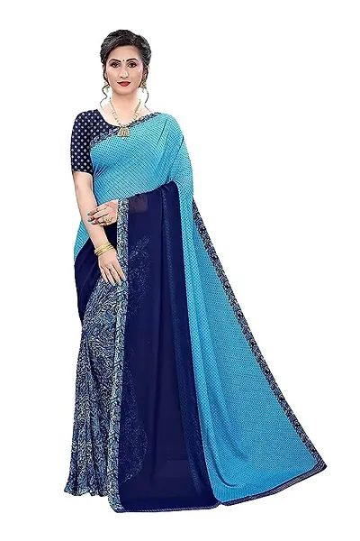 Hot Selling 100% pure georgette sarees 