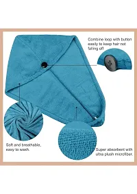 Hair Towel Wrap Absorbent Towel Hair Towel Hair-Drying Bathrobe Hair Warp Towel Microfiber Bath Towel Hair Dry Cap-thumb3