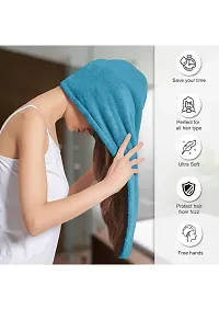 Hair Towel Wrap, Microfibre Hair Towel Wrap for Long Hair , Microfiber Hair Towel for Hair Quick Drying, Hair Towels Cap for All Hair Types-thumb4