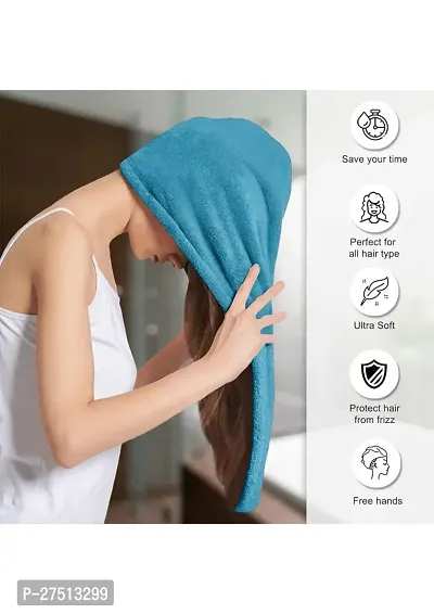Hair Towel Wrap, Microfibre Hair Towel Wrap for Long Hair , Microfiber Hair Towel for Hair Quick Drying, Hair Towels Cap for All Hair Types-thumb5
