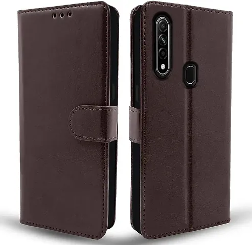 Blackpool Vivo Y12 / Y15 / Y17 / U10 Flip Case | Vintage Leather Finish | Inside TPU Flip Cover