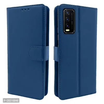 Vivo Y12s / Y20 / Y20i / Y20G Flip Case Leather Finish | Inside TPU with Card Pockets | Wallet Stand and Shock Proof | Magnetic Closing | Complete Protection Flip Cover