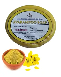 VS Products Handmade Herbal Avarampoo Soap 90g (Pack of 2) For for ages to Fade off Pigmentation, Dark spots and make your skin flawless, Pure Coconut oil (Pack of 2)-thumb2