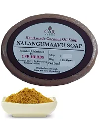 VS Products Handmade Herbal Nalangumaavu Soap 90g (Pack of 2) absorbs excess oil from the skin without drying it, Pure Coconut oil(Pack of 2)-thumb2