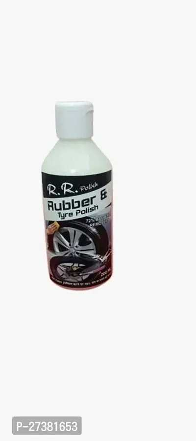 RR Tyre Polish - Long Lasting, Repels Dirt, Wet Black Shine, Non-Greasy, Bike  Car 200 ml Wheel Tire Cleaner-thumb0