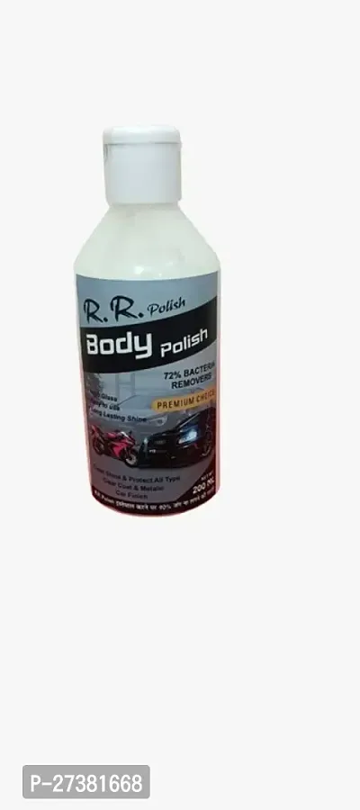 RR Body Polish - Long Lasting, Repels Dirt, Wet Black Shine, Non-Greasy, Bike  Car 200 ml Wheel Tire Cleaner