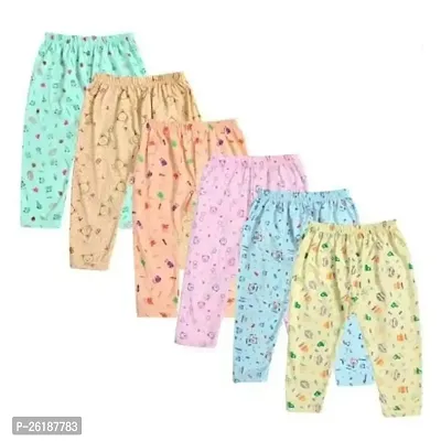 Stylish Multicoloured Cotton Printed Pyjama Bottom For Boys and Girls Pack Of 6-thumb0