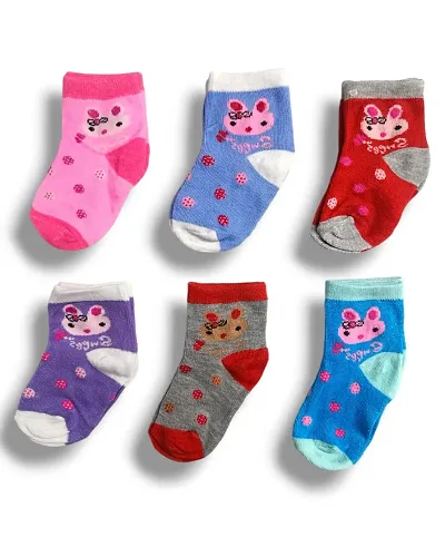 Designer Socks for Kids -Pack Of 6Pairs