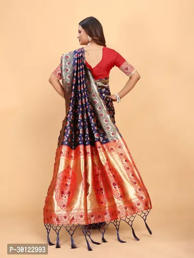 Beautiful Art Silk Saree With Blouse Piece For Women-thumb3