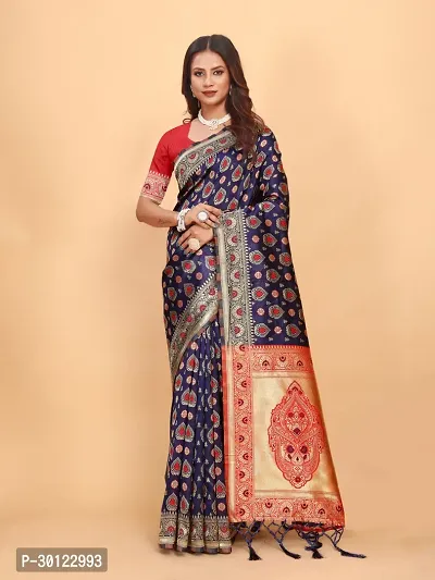 Beautiful Art Silk Saree With Blouse Piece For Women