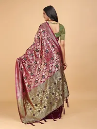 Beautiful Art Silk Saree With Blouse Piece For Women-thumb1