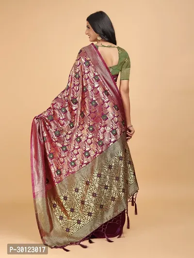 Beautiful Art Silk Saree With Blouse Piece For Women-thumb2