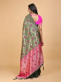 Beautiful Art Silk Saree With Blouse Piece For Women-thumb1