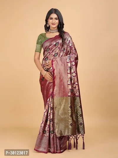 Beautiful Art Silk Saree With Blouse Piece For Women