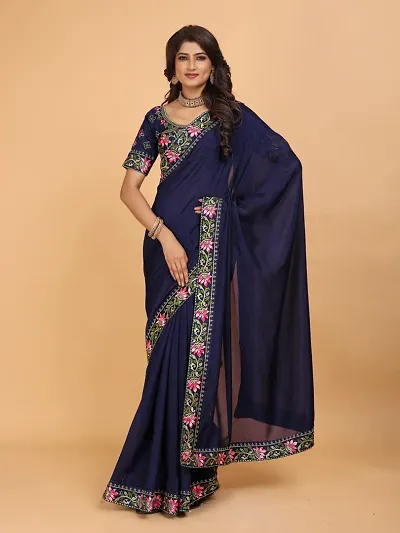 Must Have Georgette Saree with Blouse piece 