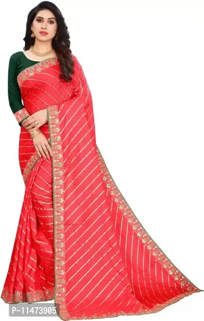 New Dola Silk Saree With Blouse And Lace