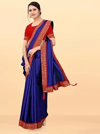 New Art silk saree With Lace And Blouse-thumb3