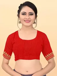 Solid Fancy Saree With Lace And Blouse-thumb2