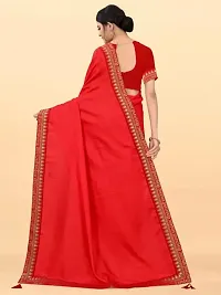 Solid Fancy Saree With Lace And Blouse-thumb4