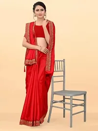 Solid Fancy Saree With Lace And Blouse-thumb3