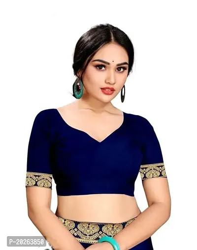 New Art Silk Saree With Blouse And Lace-thumb3