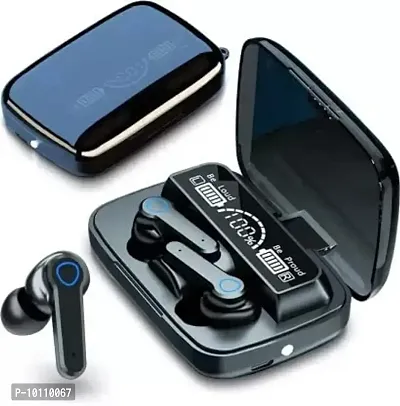 Jeevan jyoti agency Earbuds M19 2022 Newest with upto 15 Hours Playback, 13mm Drivers with mic Bluetooth Headset  (Black, True Wireless)-thumb0