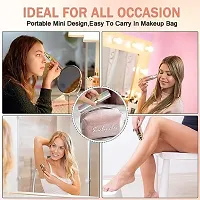 Eyebrow Trimmer for Women Electric Hair Remover 2 in 1 Rechargeable Trimming Epilator Kit Lady Razor Tool Painless Hair Groomer for Eyebrow Lips Facial Hair with LED Light-thumb2