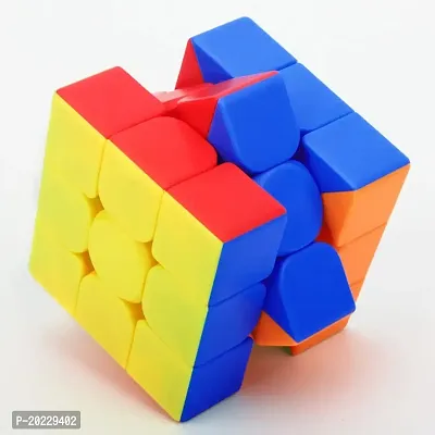 3x3 Sticker less Cube  Beginner Speed cube for Kids  Adults , Mind freshur of Cube.-thumb2