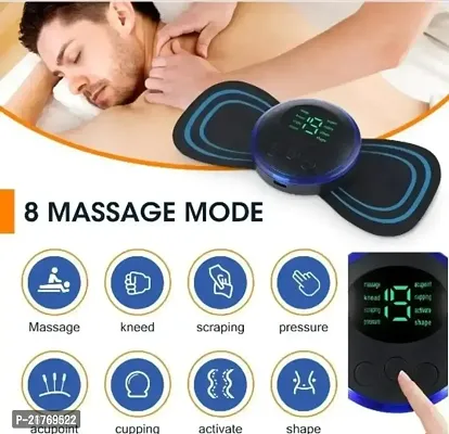 Mini Massager with 8 Modes.19 Strength Levels, Rechargeable Electric Massager Sticker, Cordless Massager, Portable Body Massage Patch For Men, Women, Shoulder, Arms, Legs, Neck Full Body-thumb3