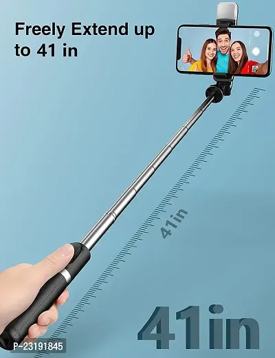Celfiexpt Selfie Stick with Fill Light Bluetooth  Selfie Stick with Tripod Stand Compatible with iPhone/OnePlus/Samsung/Oppo/Vivo and All Phones