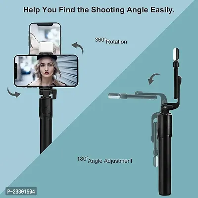 Selfie Stick Tripod with Detachable Wireless Remote, 4 in 1 Extendable Portable Bluetooth Selfie Stick  Phone Tripod Stand Compatible with  iPhone/ Samsung/ Huawei, etc.-thumb3