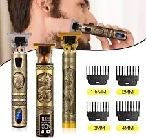 Beard trimmer for Men rechargeable cordles (pack of 1, Golden Color)-thumb1