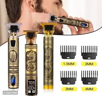 Beard trimmer for Men rechargeable cordles (pack of 1, Golden Color)-thumb2