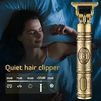 Design Perfect Shaver And Haircut Rechargeable Beard And Moustaches Hair Machine And Trimming With Cord And Without Cordless Use (Golden Color, pack of  1))-thumb1