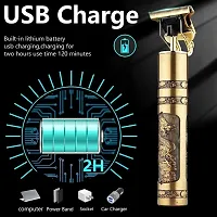 Design Perfect Shaver And Haircut Rechargeable Beard And Moustaches Hair Machine And Trimming With Cord And Without Cordless Use (Golden Color, pack of  1))-thumb3