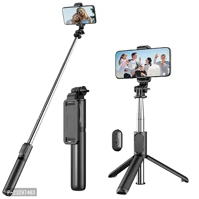Selfie Stick with Tripod Stand, Bluetooth Extendable Tripod for Mobile Phone, 3-in-1Multifunctional Selfie Stick for  All Phones