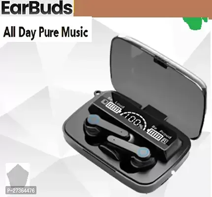 Stylish Black In -Ear Bluetooth Wireless Headphones With Microphones-thumb0