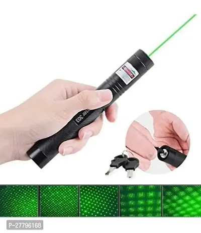 Long Range Laser, Rechargeable Laser Single-Press On/Off, Adjustable Focus Green Flashlight for Night Astronomy Outdoor Camping and Hiking-thumb0
