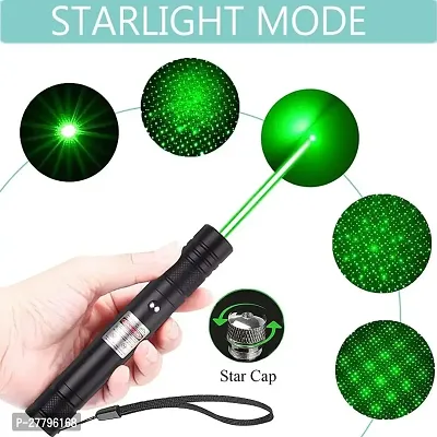 Long Range Laser, Rechargeable Laser Single-Press On/Off, Adjustable Focus Green Flashlight for Night Astronomy Outdoor Camping and Hiking-thumb5