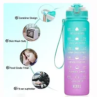 Motivational Wter Bottle 1 litre Sipper Bottle For Adults With Time Measurement Non-Toxic Water bottle for office,Water bottle for gym-thumb2