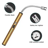 Modern 360 Degree Flexible Rechargeable Electric Kitchen Lighter Pack Of 3-thumb2